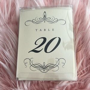 Documents & Designs - Table Cards 1-20- like New